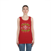 Vegan Power Tank Top | Unisex Heavy Cotton Gym Shirt, Workout Apparel, Fitness Gift, Eco-Friendly Exercise Tee