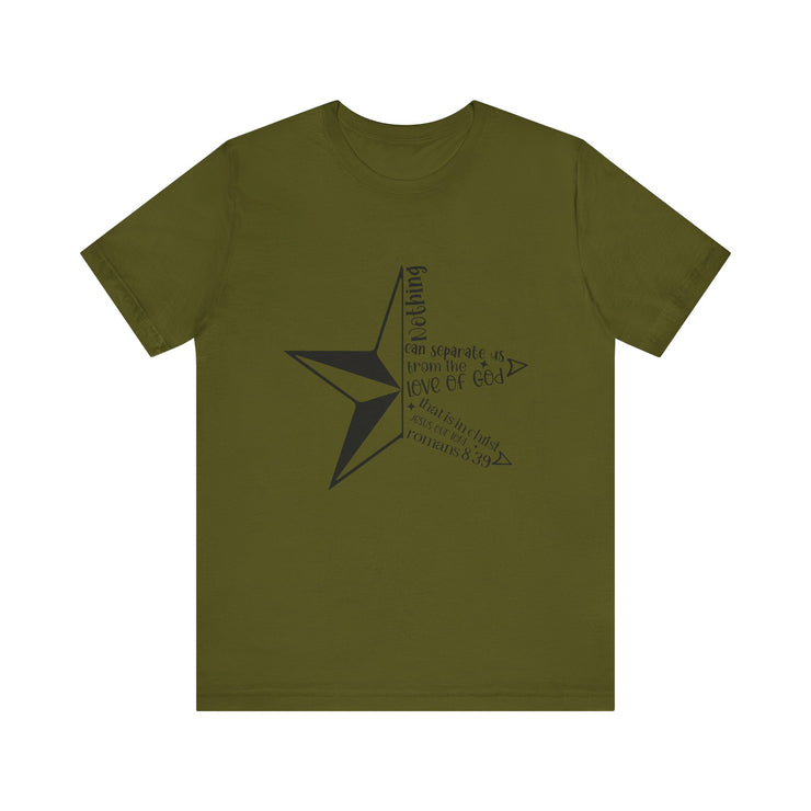 Inspirational Star Graphic Tee | Motivational Unisex Jersey Shirt, Casual Wear, Gift for Friends, Christian Design