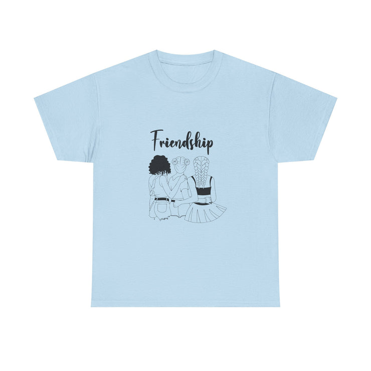 Friendship Unisex Heavy Cotton Tee - Perfect Gift for Friends, Casual Wear, Celebration Tees, Summer Fashion, Unique Friendship Gift