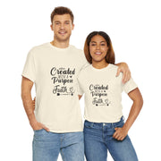Faith-Inspired Unisex Heavy Cotton Tee, Motivational Shirt, Gift for Believers, Spiritual Wear, Affirmation Clothing