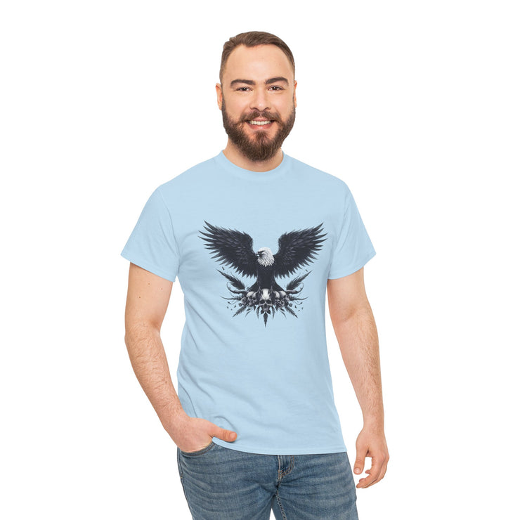 Bold Eagle Graphic Tee, Unisex Heavy Cotton T-Shirt, Wildlife Art Shirt, Nature Lover Gift, Casual Style Top