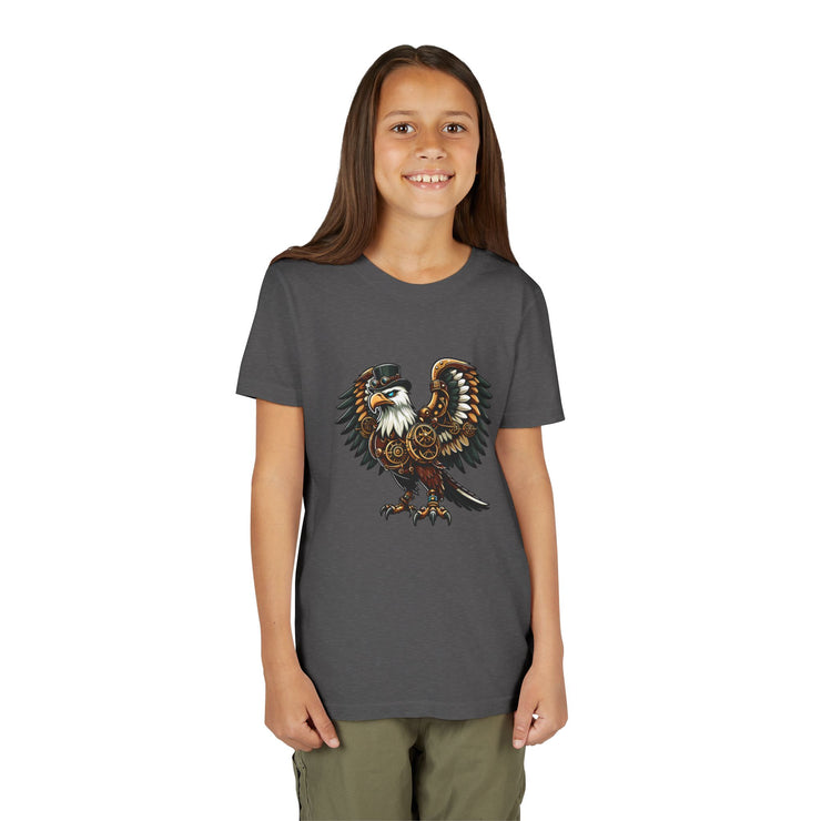 SKShirt Eagle Youth Tee - Unique Graphic Shirt, Bird Lover Gift, Nature-Themed Apparel, Fashion for Kids, Cool Kids' Clothing