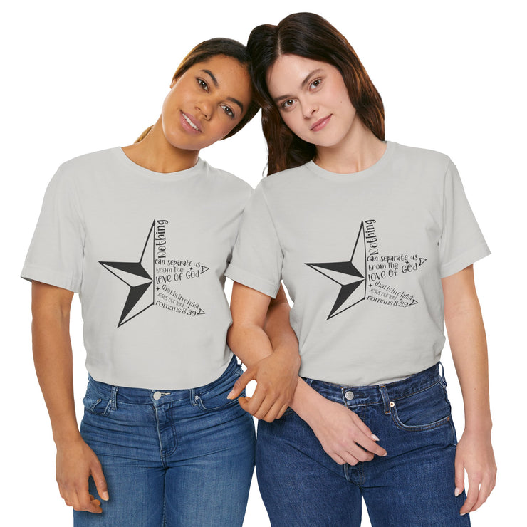 Inspirational Star Graphic Tee | Motivational Unisex Jersey Shirt, Casual Wear, Gift for Friends, Christian Design
