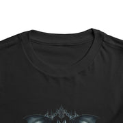 Toddler Halloween Bat Tee, Cute Toddler T-Shirt, Kids Halloween Apparel, Spooky Party Outfit, Bat and Roses Design