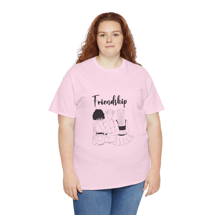 Friendship Unisex Heavy Cotton Tee - Perfect Gift for Friends, Casual Wear, Celebration Tees, Summer Fashion, Unique Friendship Gift