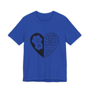 Heartfelt Love Quote Tee, Inspirational Unisex Shirt, Gifts for Her, Casual Outfit, Valentine/Anniversary Gift, Motivational Apparel