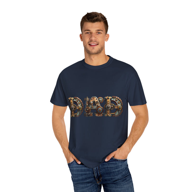 Dad Themed Garment-Dyed T-Shirt, Unique Gift for Father's Day, Casual Wear, Perfect for Dads, Everyday Comfort Tee