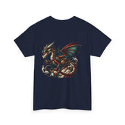 Dragon Graphic Tee, Unisex Cotton T-Shirt, Fantasy Shirt, Gift for Gamers, Cool Casual Wear, Dragon Lover Apparel