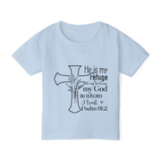 Toddler T-Shirt with Inspirational Design, Religious Gift, Faith-Based Apparel, Christian Clothing for Kids, Scripture Shirt, Christian Design