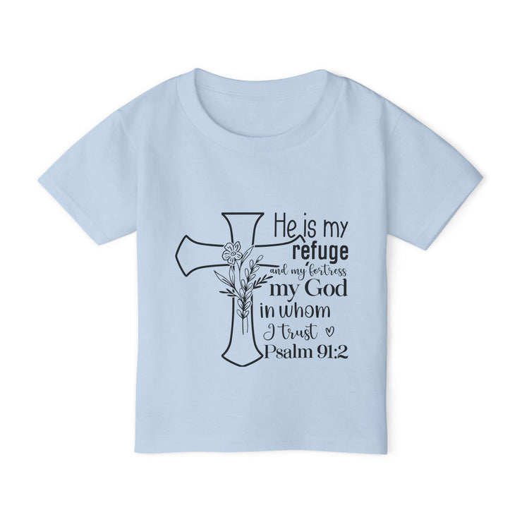 Toddler T-Shirt with Inspirational Design, Religious Gift, Faith-Based Apparel, Christian Clothing for Kids, Scripture Shirt, Christian Design