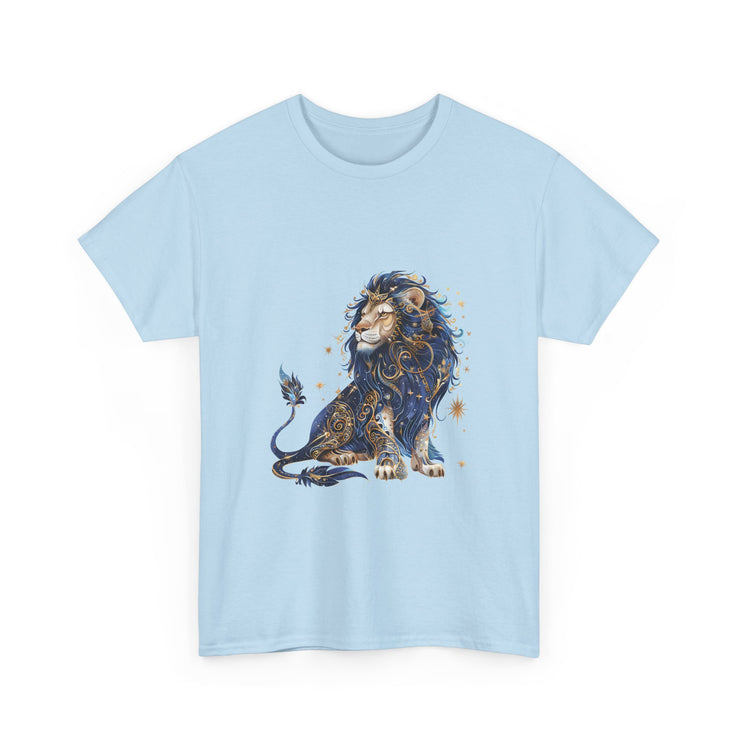 Majestic Lion Unisex Heavy Cotton Tee, Animal Lover Shirt, Eco-Friendly Gift, Casual Wear, Wildlife T-Shirt, Birthday Apparel