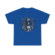 Gothic Spider Graphic Tee | Unisex Heavy Cotton Tee, Halloween Shirt, Alternative Fashion, Edgy Apparel, Gift for Her/Him