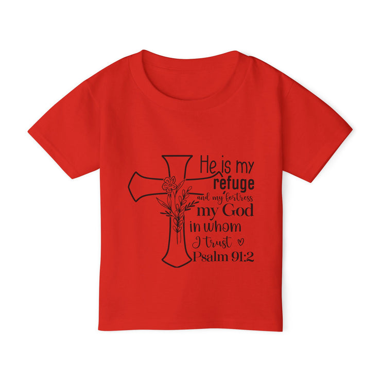 Toddler T-Shirt with Inspirational Design, Religious Gift, Faith-Based Apparel, Christian Clothing for Kids, Scripture Shirt, Christian Design