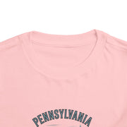 Pennsylvania Adventure Toddler Tee, Cute Kids Shirt, Gift for Little Explorers, Vacation Outfit, USA States Design