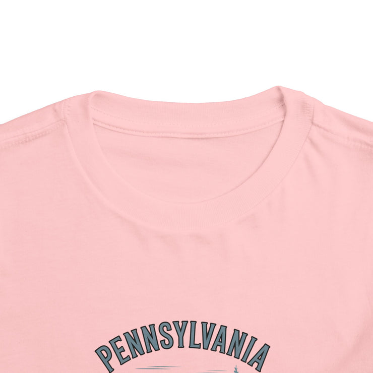 Pennsylvania Adventure Toddler Tee, Cute Kids Shirt, Gift for Little Explorers, Vacation Outfit, USA States Design