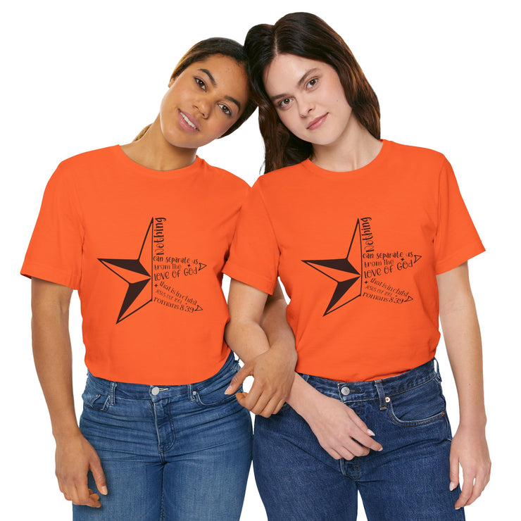 Inspirational Star Graphic Tee | Motivational Unisex Jersey Shirt, Casual Wear, Gift for Friends, Christian Design