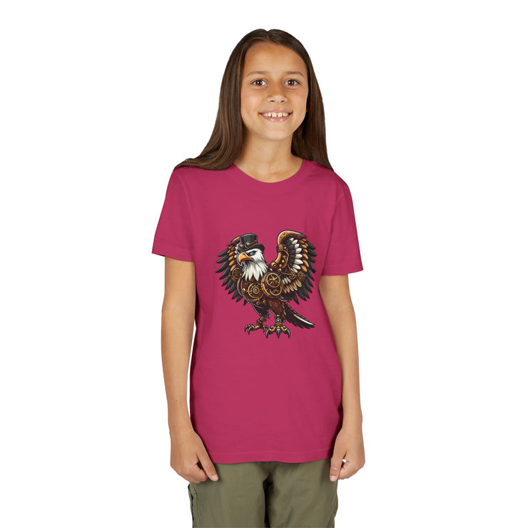 SKShirt Eagle Youth Tee - Unique Graphic Shirt, Bird Lover Gift, Nature-Themed Apparel, Fashion for Kids, Cool Kids' Clothing