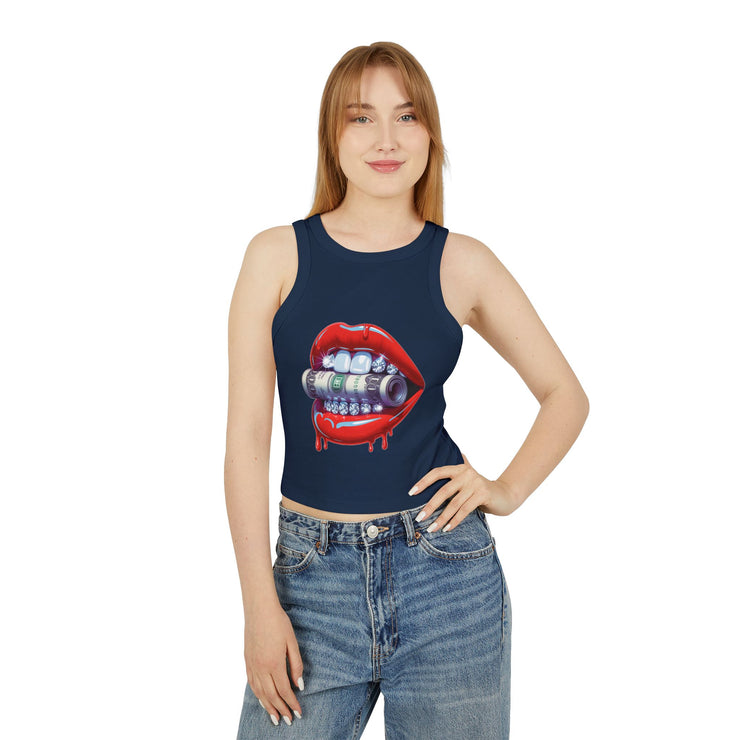 Edgy Graphic Tank Top, Summer Crop Top, Festival Wear, Trendy Women's Top, Statement Apparel, Unique Gift Idea