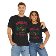 Maryland Heritage Tee | Unisex Cotton Shirt, Old Line State Apparel, Travel Souvenir, Gift for Maryland Lovers, Vintage Maryland Design,USA States Design