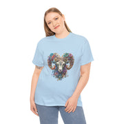 Bohemian Ram Heart Tee, Unisex Shirt, Festival Wear, Nature Lover Gift, Eco-Friendly Fashion, Gift for Him/Her