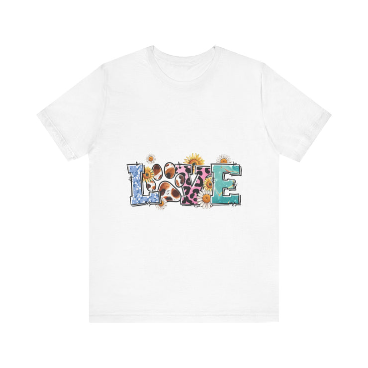 Love-Inspired Unisex Jersey Tee, Casual Wear, Gift for Her,  Sweetheart Gift, Summer Fashion, Festival Outfit