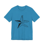 Inspirational Star Graphic Tee | Motivational Unisex Jersey Shirt, Casual Wear, Gift for Friends, Christian Design