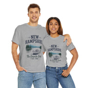 New Hampshire Adventure Tee - Unisex Heavy Cotton Tee, Vintage State Shirt, Nature Lover Gift, USA States Design