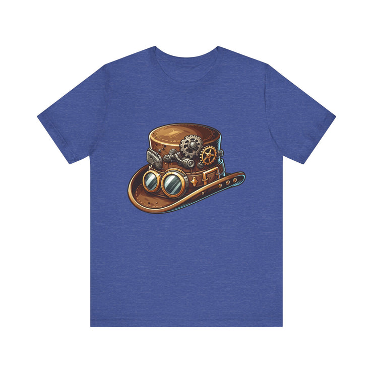 Steampunk Hat Tee, Steampunk T-Shirt, Retro Graphic Tee, Gift for Nerds, Cosplay Costume Top
