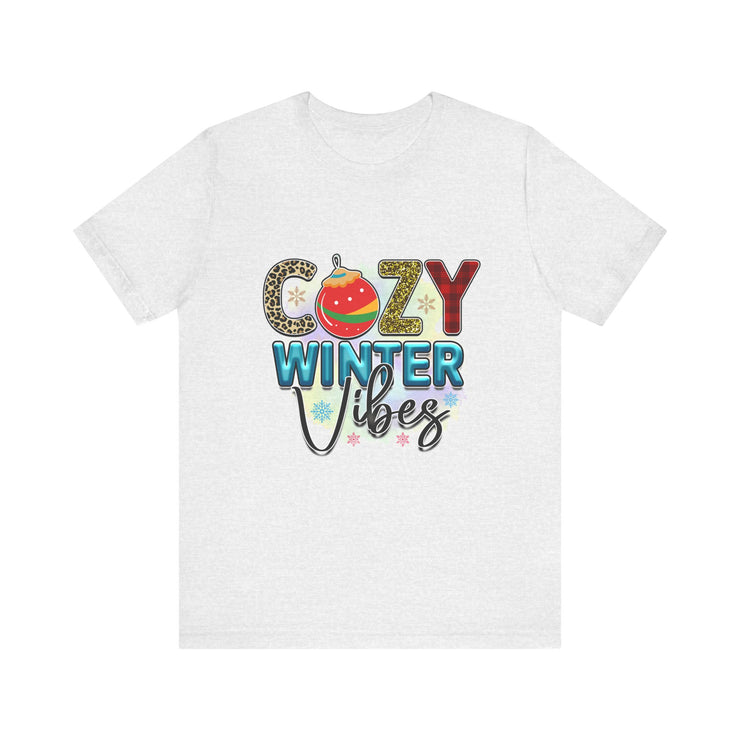 Cozy Winter Vibes Tee, Unisex Christmas T-Shirt, Holiday Gift, Winter Apparel,