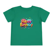 Happy Birthday Toddler Tee, Kids Birthday Gift, Short Sleeve Tee, Birthday Outfit, Toddler Shirt, Celebration Apparel