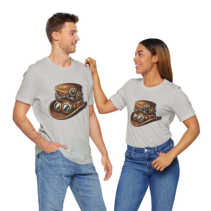 Steampunk Hat Tee, Steampunk T-Shirt, Retro Graphic Tee, Gift for Nerds, Cosplay Costume Top