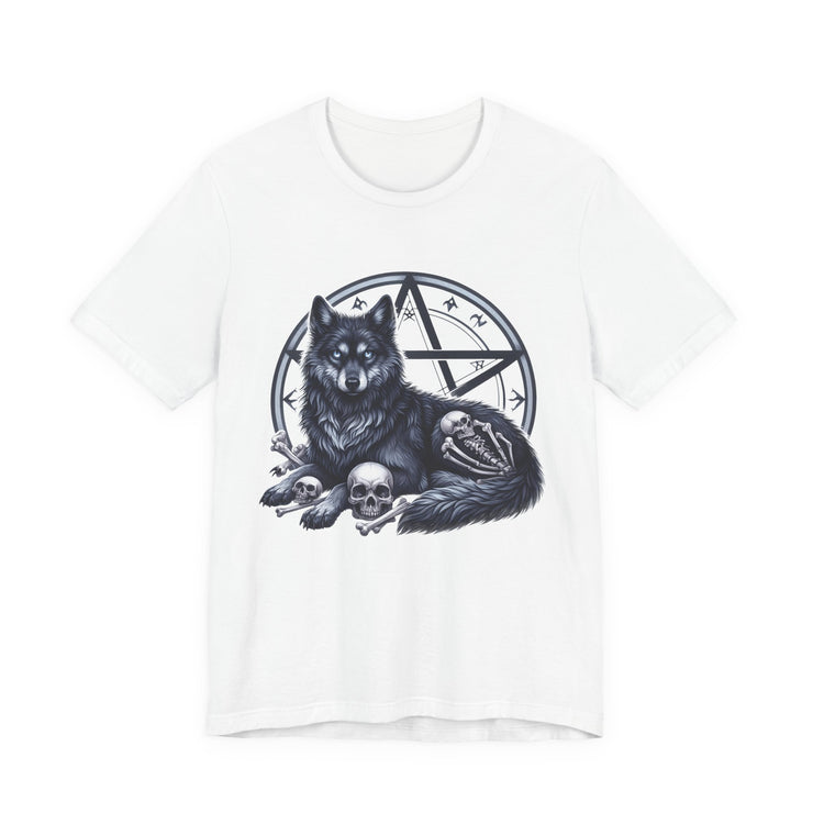 Gothic Wolf Tee | Unisex Graphic Shirt, Casual Outfit, Halloween Gift, Spooky Style, Animal Lover Apparel