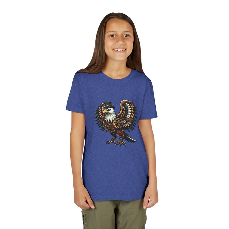 SKShirt Eagle Youth Tee - Unique Graphic Shirt, Bird Lover Gift, Nature-Themed Apparel, Fashion for Kids, Cool Kids' Clothing