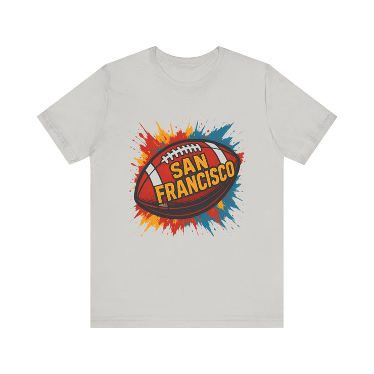 San Francisco Football Tee | Unisex Short Sleeve Shirt for Fans, Game Day Apparel, Sports Design, Casual Wear,