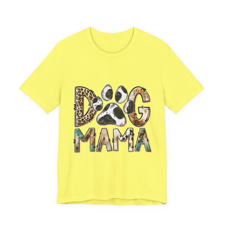 Dog Mama Tee, Unisex Short Sleeve Shirt, Perfect Gift for Dog Lovers, Casual Wear, Pet Mom Appreciation, Mothers Day