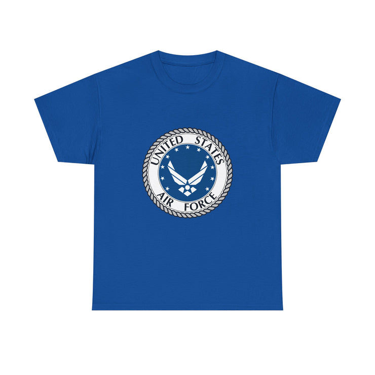 US Air Force Unisex Heavy Cotton Tee - Patriotic Apparel, Veteran Gift, Military T-Shirt, Casual Wear, Everyday Comfort