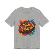 San Francisco Football Tee | Unisex Short Sleeve Shirt for Fans, Game Day Apparel, Sports Design, Casual Wear,