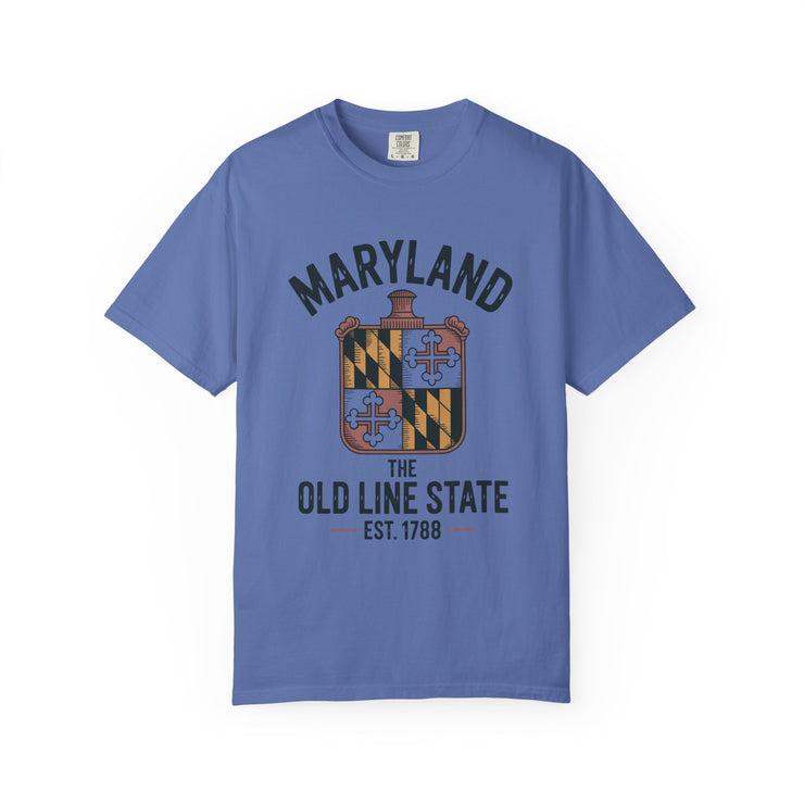 Maryland Pride Unisex Garment-Dyed T-shirt, Vintage Maryland Shirt, Maryland State Pride Tee, Gift for Marylanders, USA States Design