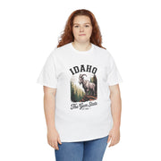 Idaho Gem State Tee, Unisex Heavy Cotton Shirt, Vintage Idaho Style T-Shirt, Nature Lover Apparel, Gift for Idaho Residents, USA States Design