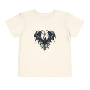 Gothic Dragon Toddler Tee, Cute Kids Shirt, Toddler Short Sleeve Tee, Unique Gift Idea, Halloween Outfit, Trendy Kids Apparel