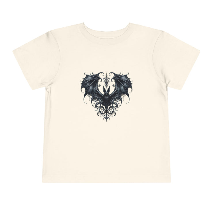 Gothic Dragon Toddler Tee, Cute Kids Shirt, Toddler Short Sleeve Tee, Unique Gift Idea, Halloween Outfit, Trendy Kids Apparel