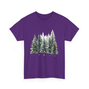 Nature-Inspired Unisex Heavy Cotton Tee, Forest T-Shirt, Outdoor Lifestyle Apparel, Eco-Friendly Gift, Casual Wear, Nature Lover's Top