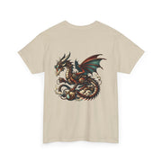 Dragon Graphic Tee, Unisex Cotton T-Shirt, Fantasy Shirt, Gift for Gamers, Cool Casual Wear, Dragon Lover Apparel