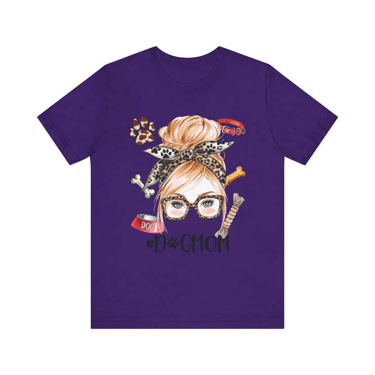 Dog Mom Short Sleeve Tee, Dog Lover T-Shirt, Pet Owner Gift, Animal Lover Apparel, Unique Birthday Gift, Mothers Day
