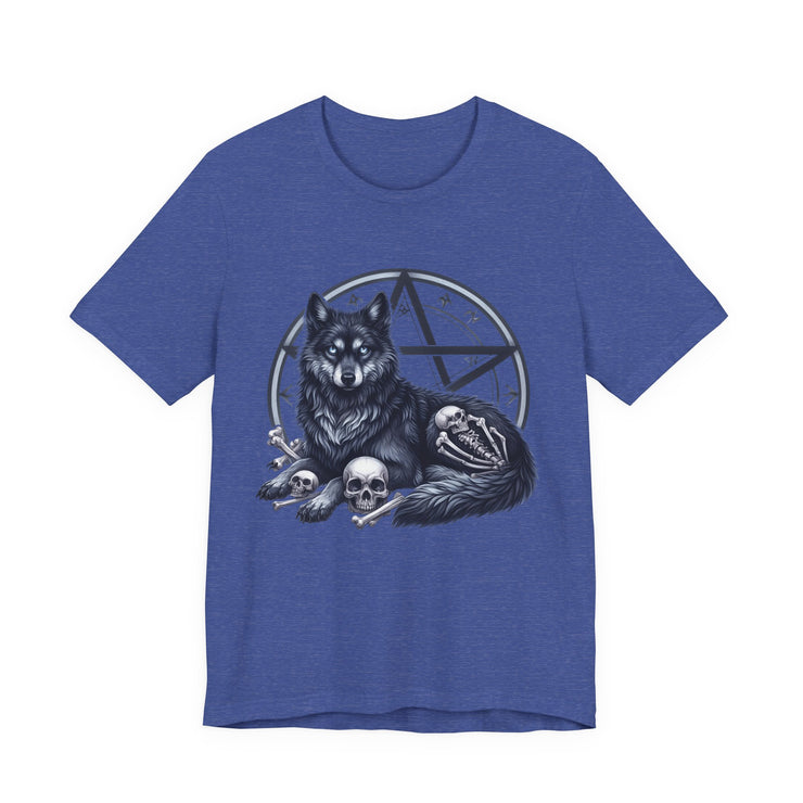 Gothic Wolf Tee | Unisex Graphic Shirt, Casual Outfit, Halloween Gift, Spooky Style, Animal Lover Apparel