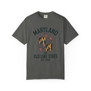 Maryland Pride Unisex Garment-Dyed T-shirt, Vintage Maryland Shirt, Maryland State Pride Tee, Gift for Marylanders, USA States Design