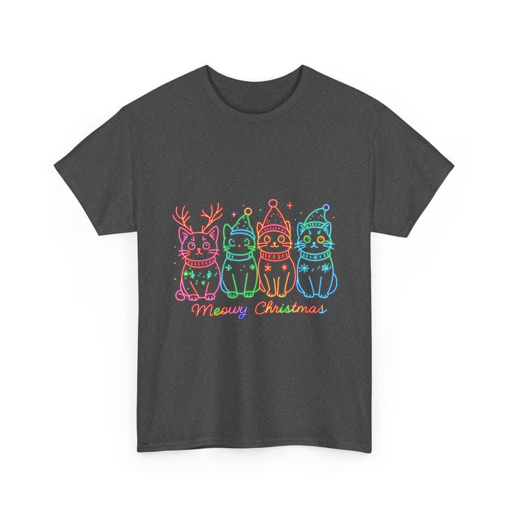 Festive Cat T-Shirt: Cozy Holiday Tee for Cat Lovers, Perfect Gift, Christmas Apparel, Unisex Christmas Tee, Cute Pet Lover Shirt
