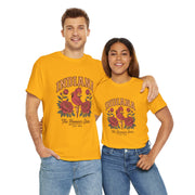 Indiana Floral T-Shirt, Unisex Heavy Cotton Tee for Hoosier State Lovers, Casual Wear, Gift for Indiana Residents, Summer Style