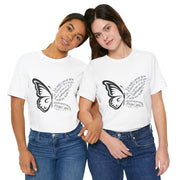 Inspirational Quote Tee, Motivational Shirt, Unisex Graphic T-Shirt, Gift for Her,Butterfly Love