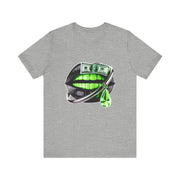 Green Glam Lip Graphic Tee | Unisex Jersey Short Sleeve Shirt, Fashion Tee, Trendy T-shirt, Gift for Her, Casual Wear
